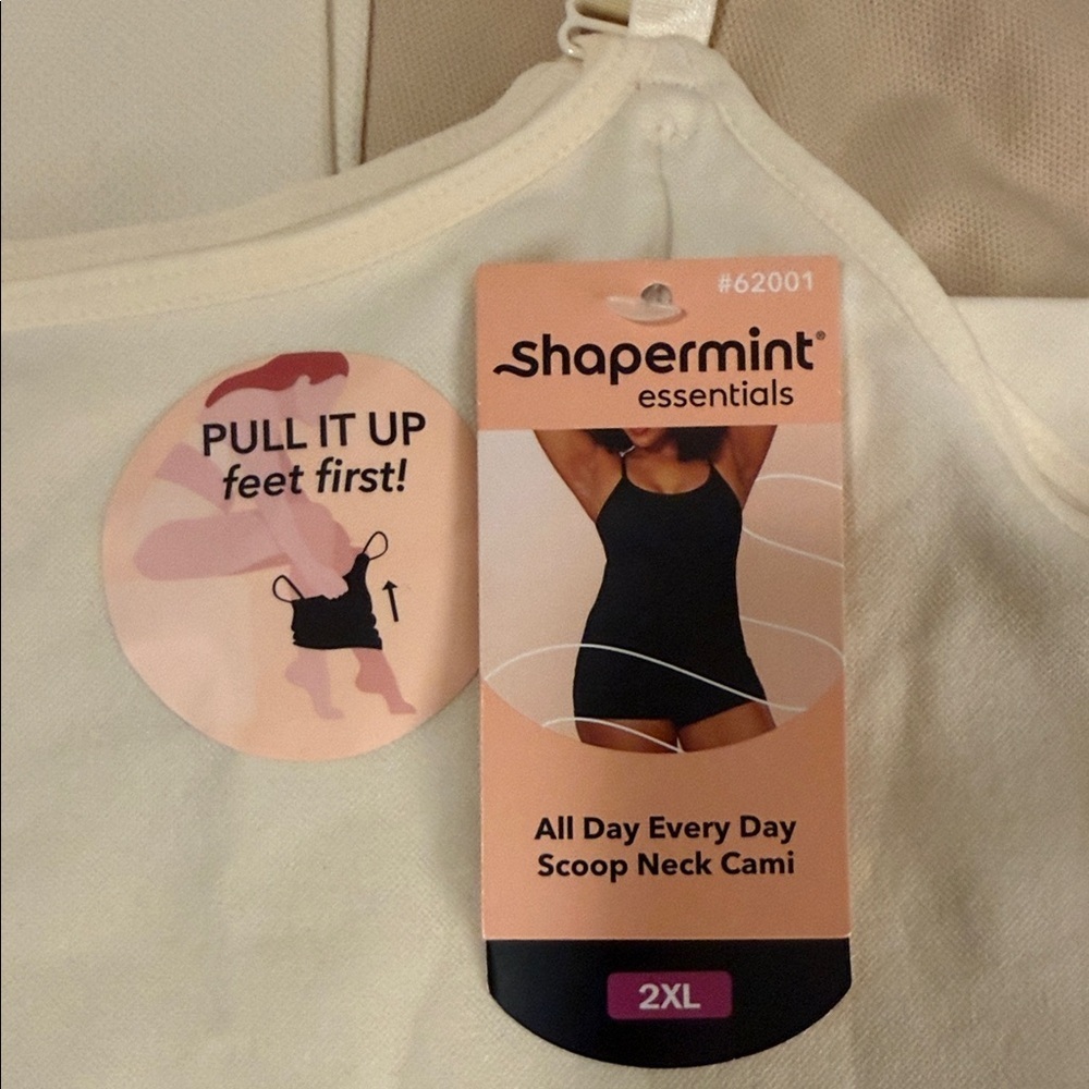 Shapermint Women's Camisoles in Cream and Tan - Picture 2 of 13